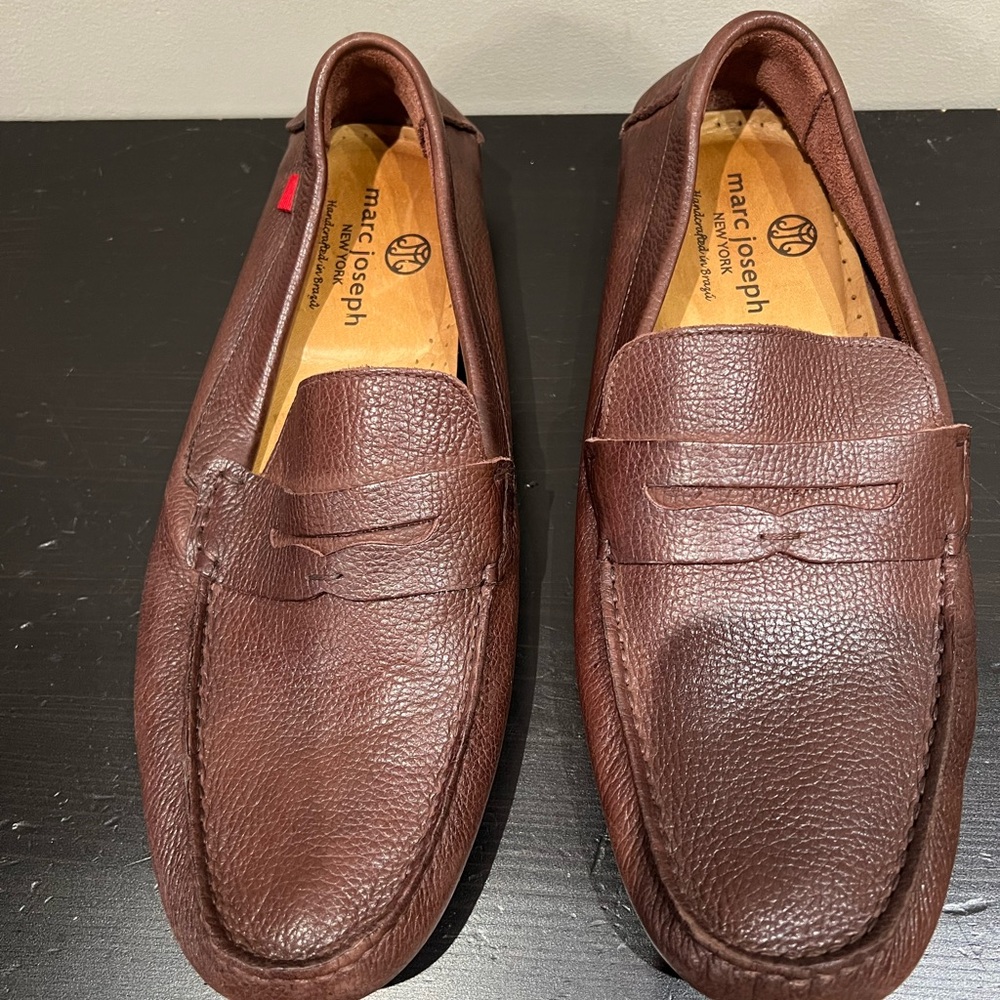 Marc Joseph New Yorker Greenwich Penny Loafer, Brown, Men’s Size 9